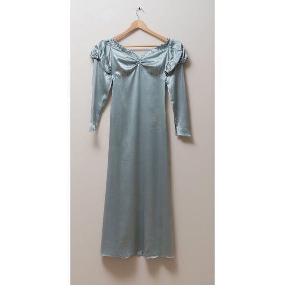 1910 Silk Wedding Dress - XXS - Picture 1 of 4